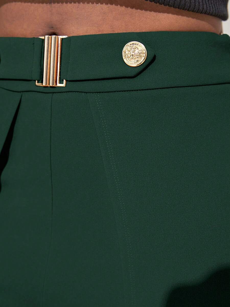 Ženske duge pantalone sa razdeljenim donjim delom, široke nogavice