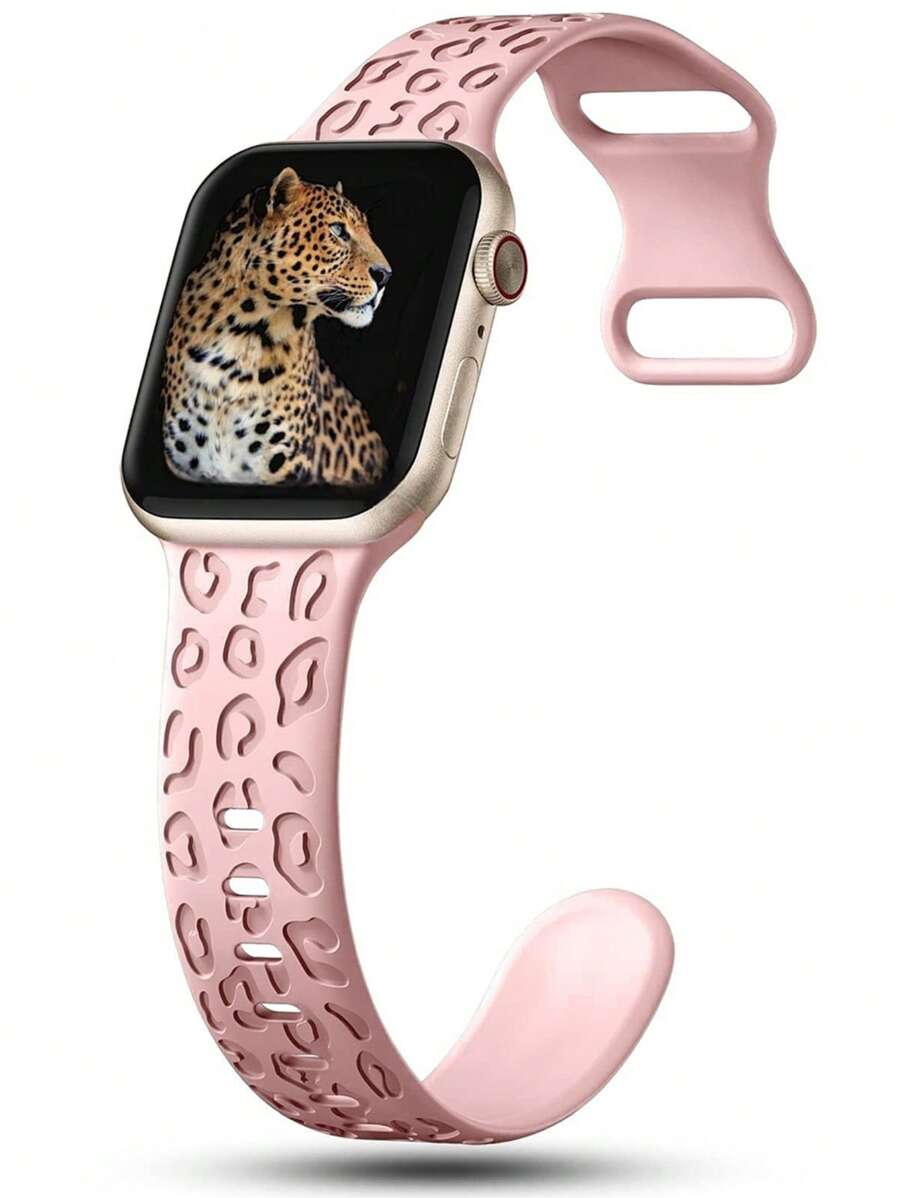 2 komada narukvice za sat sa leopard printom i gravurom, kompatibilna sa Apple Watch 49mm 46mm 45mm 44mm 42mm 41mm 40mm 38mm