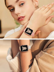2 komada narukvice za sat sa leopard printom i gravurom, kompatibilna sa Apple Watch 49mm 46mm 45mm 44mm 42mm 41mm 40mm 38mm