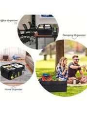1pc Car Trunk Organizer, Oxford Cloth Storage Box Bag Container, Portable Foldable Storage Bag