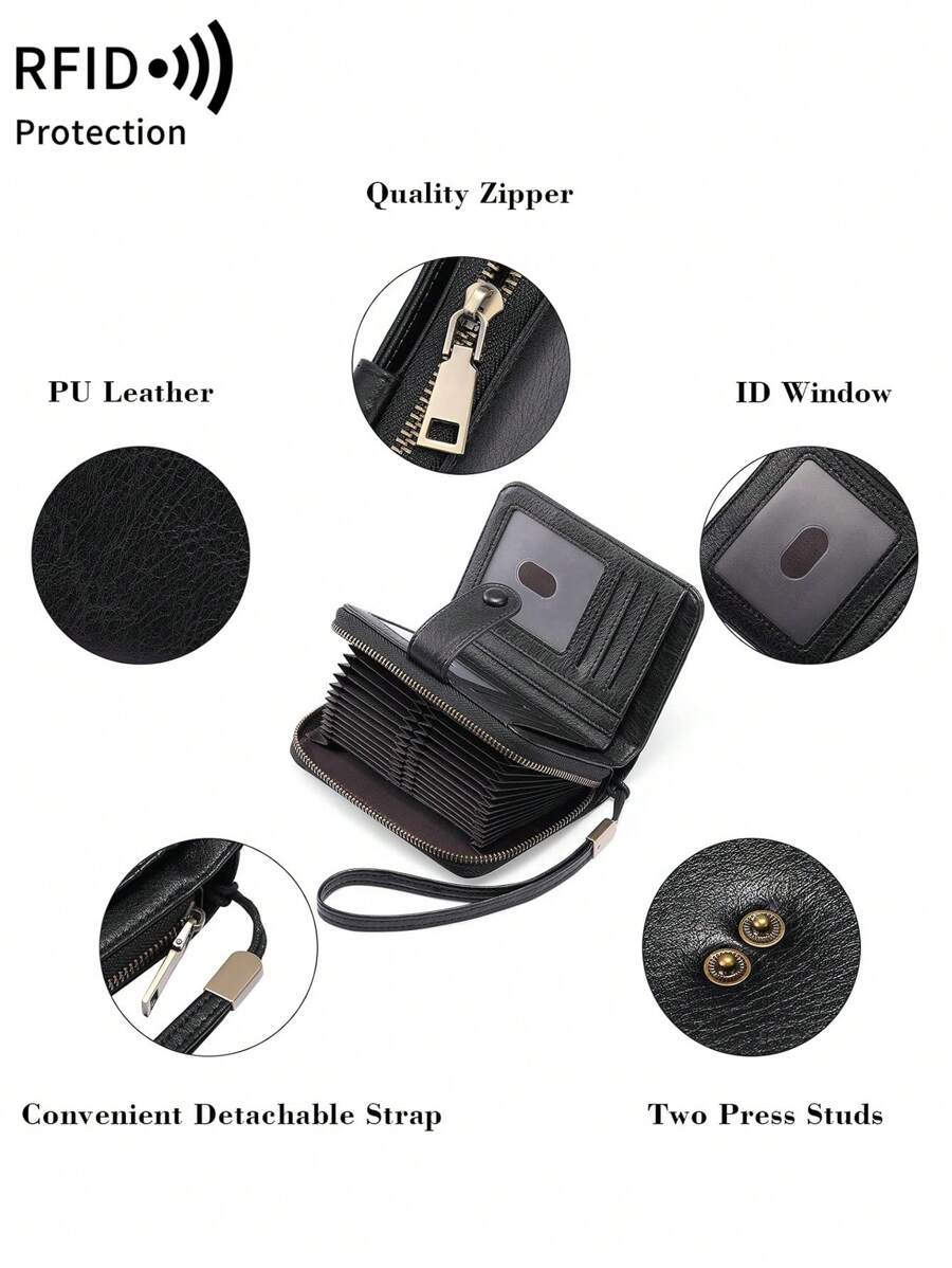 Kratki novčanik sa RFID zaštitom – vintage