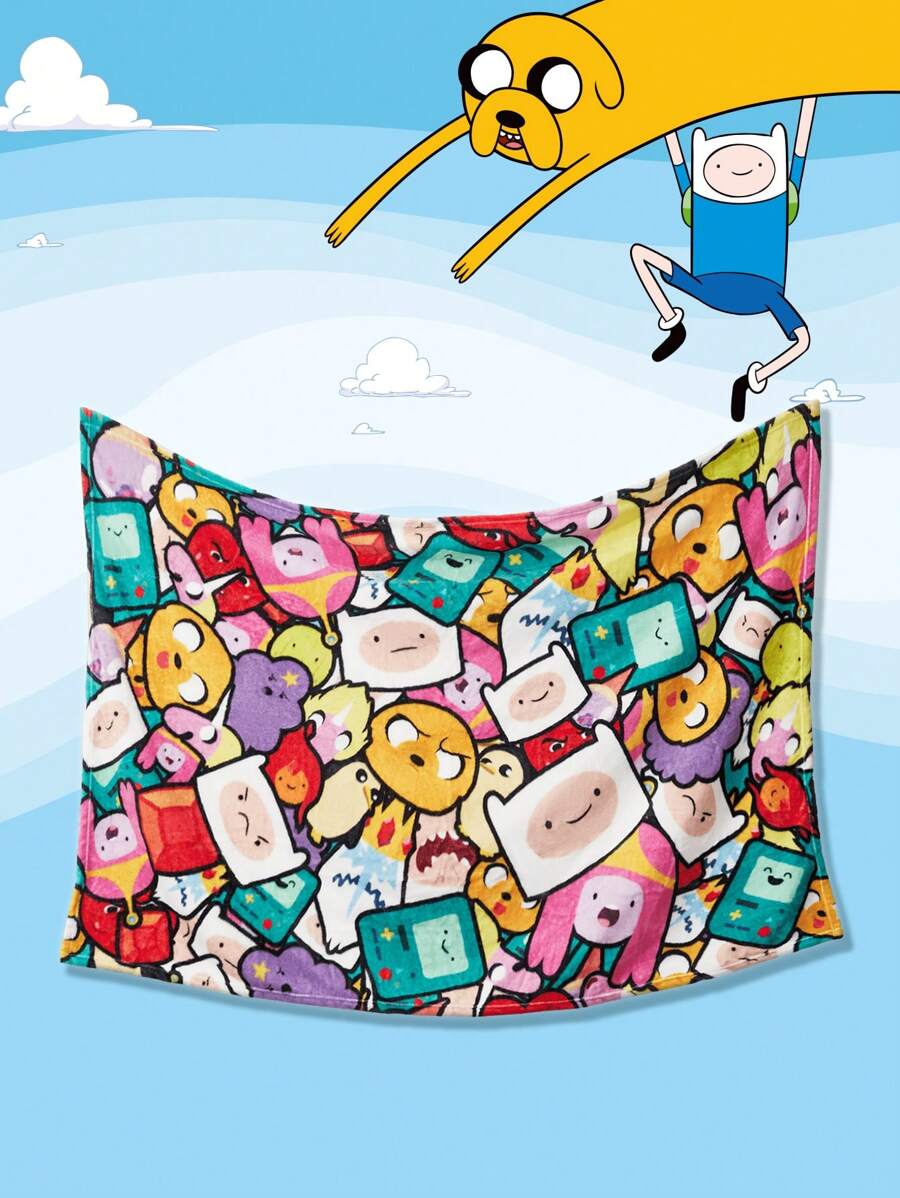 TOM & JERRY 1 kom sivo flanelirano debelo ćebe sa crtanim grafičkim motivom, mekano i toplo