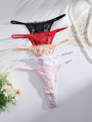 5 kom/pakovanje seksi ženske gaćice G-string od čipke, prozračne i udobne