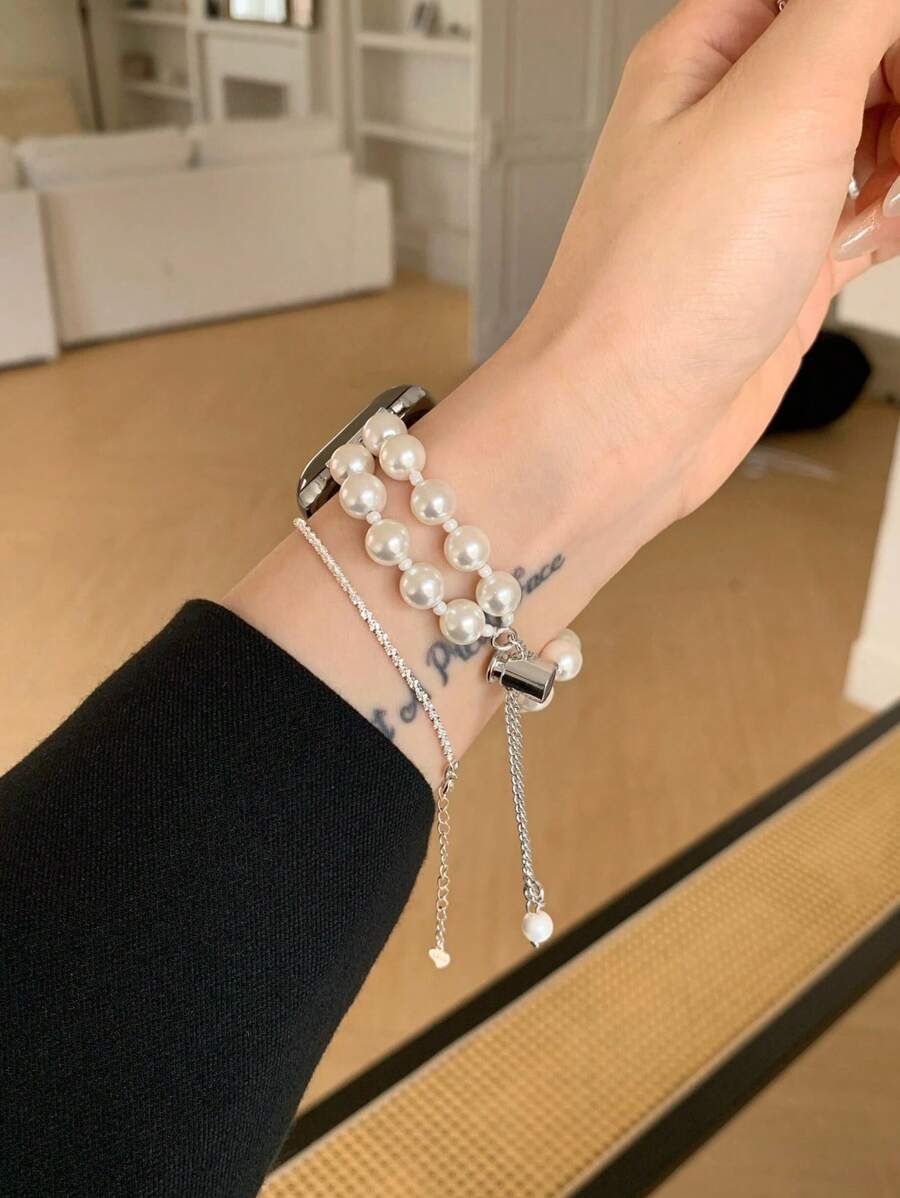 Luksuzna metalna narukvica za sat za žene u zlatnoj boji sa lancem, odgovara za 38/40/41/44/45/49/42/46 mm za Apple Watch S11/SE3/Ultra3/Ultra/SE/SE2/10/9/8/7/6/5/4/3/2/1