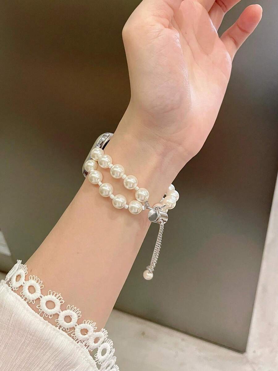Luksuzna metalna narukvica za sat za žene u zlatnoj boji sa lancem, odgovara za 38/40/41/44/45/49/42/46 mm za Apple Watch S11/SE3/Ultra3/Ultra/SE/SE2/10/9/8/7/6/5/4/3/2/1