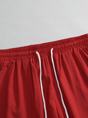 Muški ležerni set za odmor 2 kom/set, košulja kratkih rukava i šorts