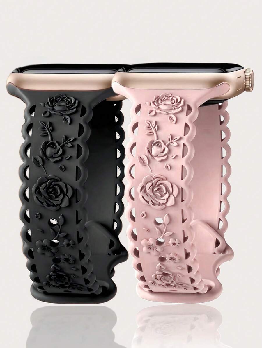 2 komada narukvice za sat sa leopard printom i gravurom, kompatibilna sa Apple Watch 49mm 46mm 45mm 44mm 42mm 41mm 40mm 38mm