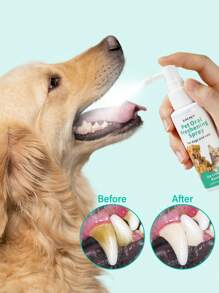 GJYC PET 2.03 Fl Oz Ice Cream Flavored Breath Spray For Dogs And Cats, Instant Fresh Breath, No Brushing Required Teeth Cleaning Solution, Fights Plaque And Tartar, Removes Dog And Cat Odor