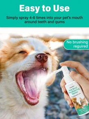 GJYC PET 2.03 Fl Oz Ice Cream Flavored Breath Spray For Dogs And Cats, Instant Fresh Breath, No Brushing Required Teeth Cleaning Solution, Fights Plaque And Tartar, Removes Dog And Cat Odor
