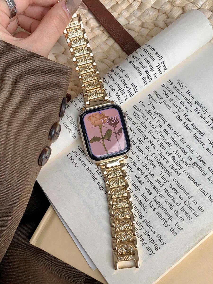 Narukvica za Apple Watch, uniseks, sjajna modna narukvica kompatibilna sa Apple Watch 38mm 40mm 41mm 42mm 45mm 46mm 49mm, Series 10/9/8/7/6/5/4/3/2/1/SE/Ultra, podesiva