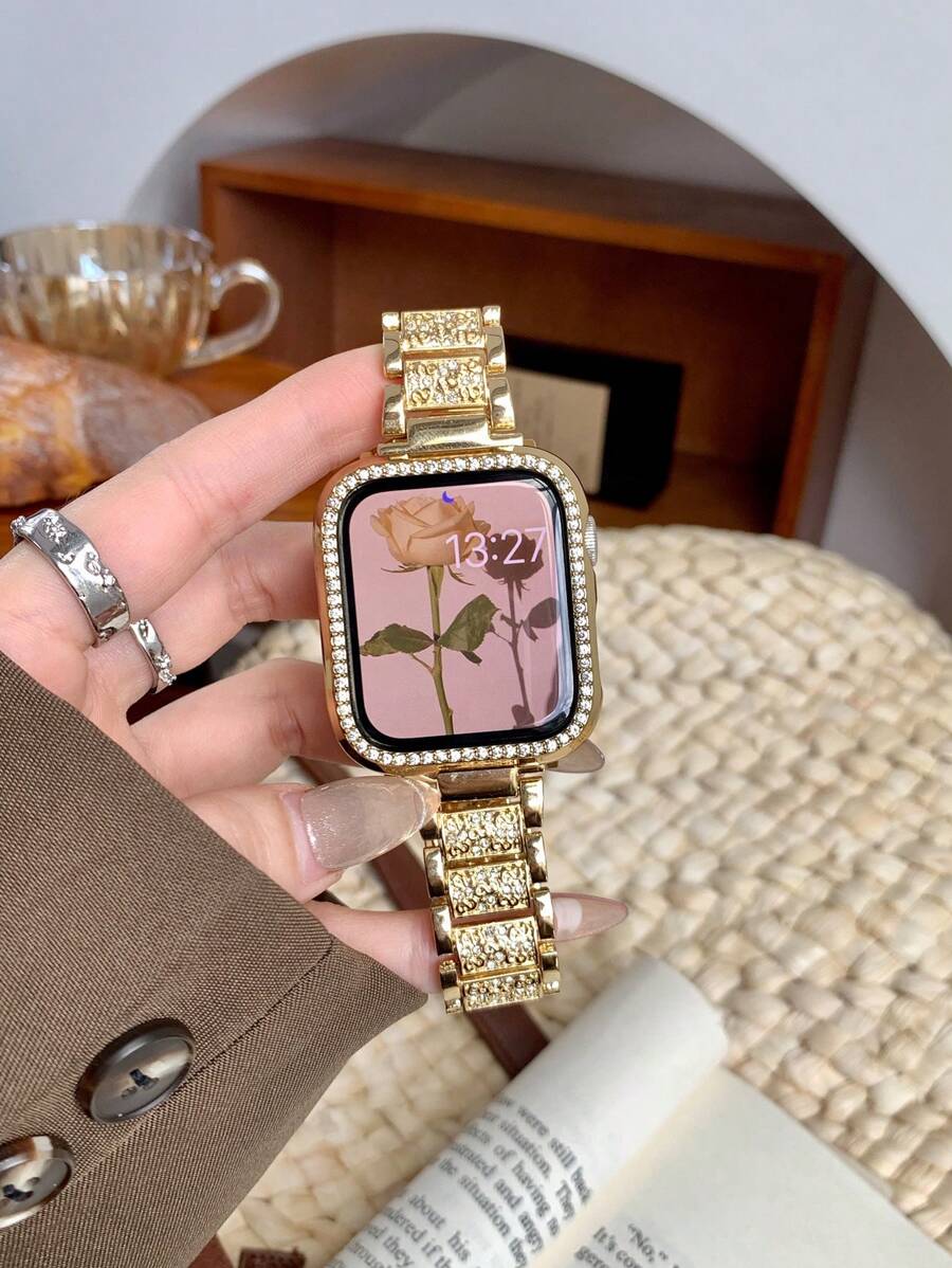 Narukvica za Apple Watch, uniseks, sjajna modna narukvica kompatibilna sa Apple Watch 38mm 40mm 41mm 42mm 45mm 46mm 49mm, Series 10/9/8/7/6/5/4/3/2/1/SE/Ultra, podesiva