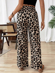 Ženske pantalone sa leopard printom, jesenja tkanina za žene