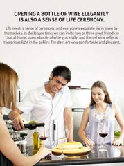 CLITON Electric Wine Bottle Opener, Battery Powered Automatic Bottle Opener, Gift For Wine Lovers, Suitable For Both Men And Women (Black)