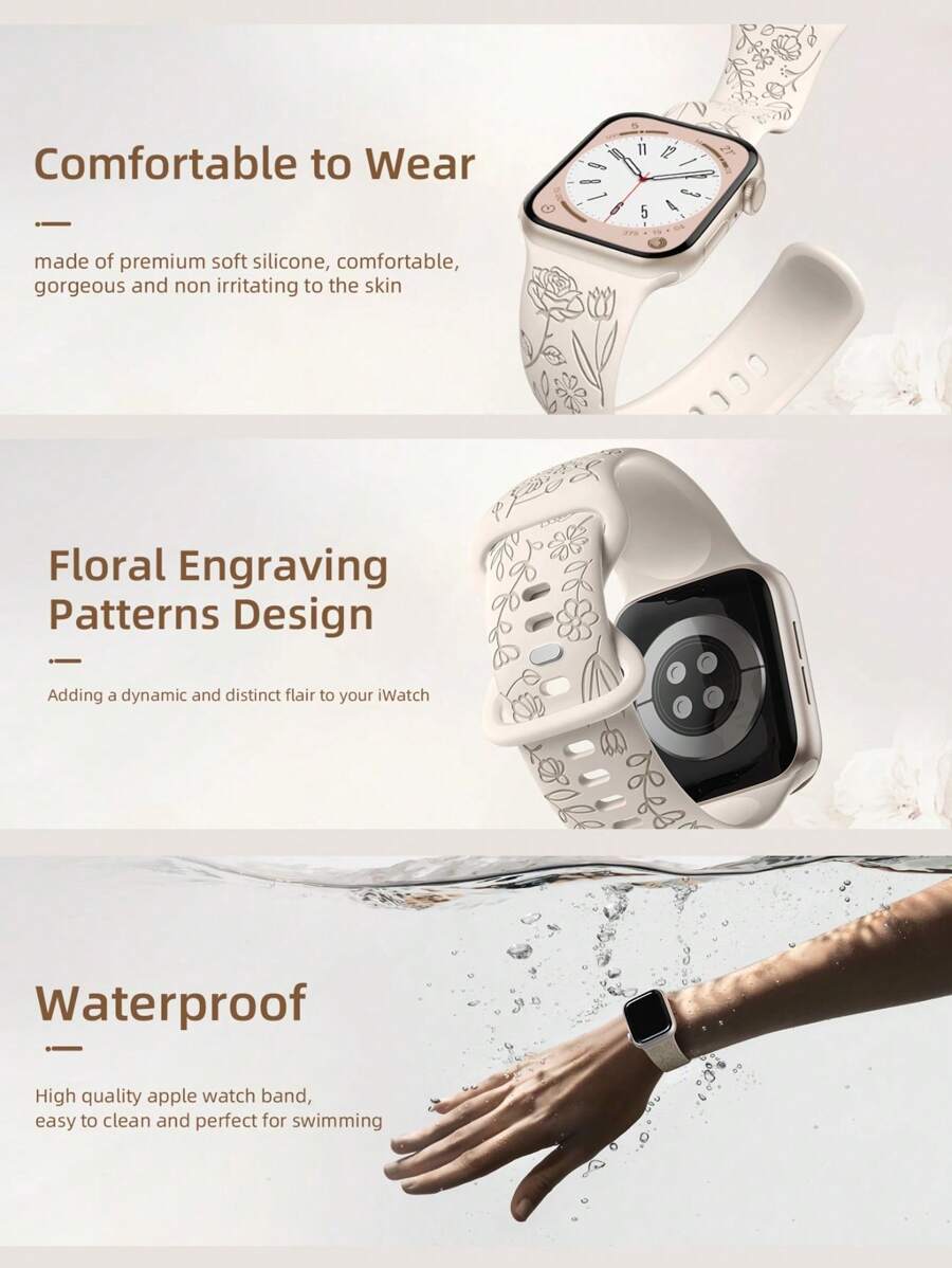 2 komada narukvice za sat sa leopard printom i gravurom, kompatibilna sa Apple Watch 49mm 46mm 45mm 44mm 42mm 41mm 40mm 38mm