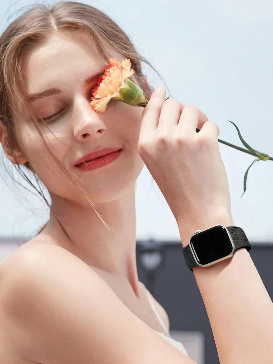 2 komada narukvice za sat sa leopard printom i gravurom, kompatibilna sa Apple Watch 49mm 46mm 45mm 44mm 42mm 41mm 40mm 38mm