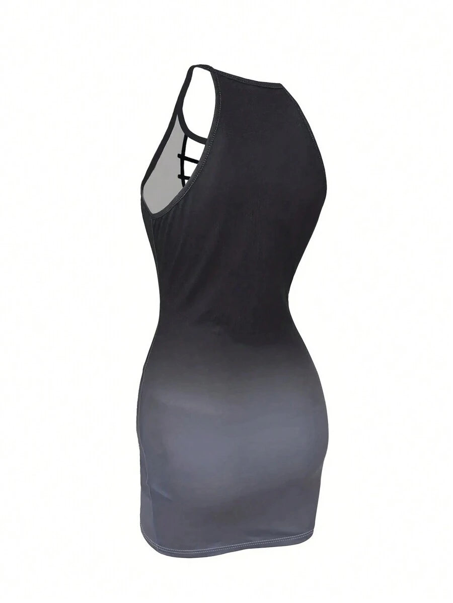 Elegantna Seksi Gradijentna Bodycon Mini Haljina