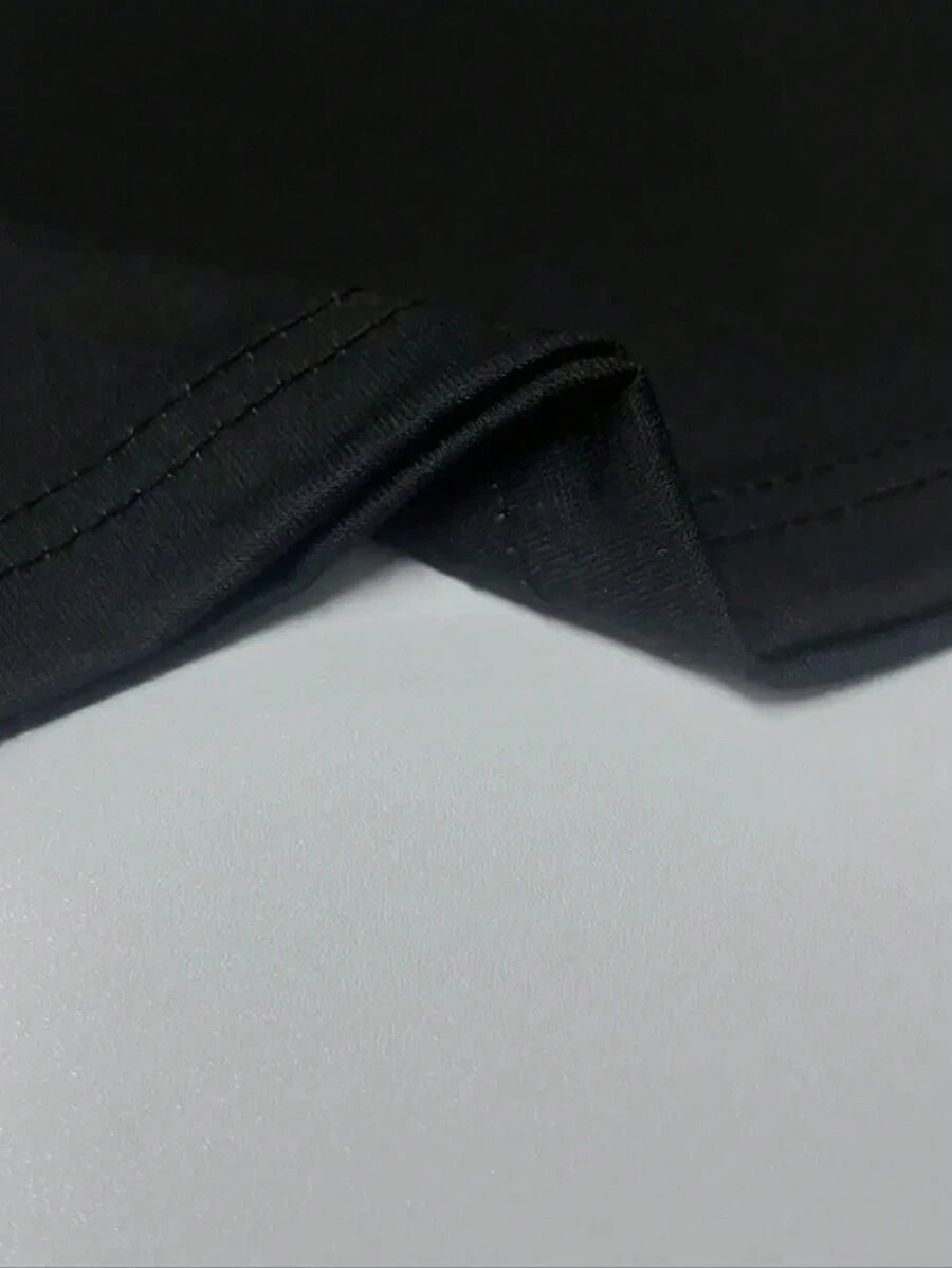 Muška moderna majica dugih rukava sa 3D talasastim printom slova