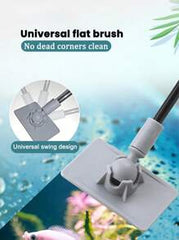 5-In-1 Aquarium Cleaning Kit: Fish Tank Brush, Algae Scraper, Gravel Cleaner, Fish Net