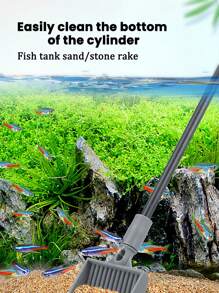 5-In-1 Aquarium Cleaning Kit: Fish Tank Brush, Algae Scraper, Gravel Cleaner, Fish Net
