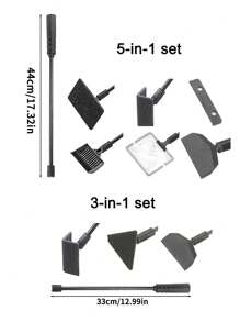 5-In-1 Aquarium Cleaning Kit: Fish Tank Brush, Algae Scraper, Gravel Cleaner, Fish Net