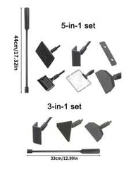 5-In-1 Aquarium Cleaning Kit: Fish Tank Brush, Algae Scraper, Gravel Cleaner, Fish Net