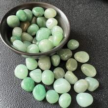 100g High Quality Natural Smooth Green Donglinggun Pebbles, Suitable For Succulent Planters, Cacti, Bonsai, Vase Filler, Potted Plants, Aquarium And Glass Containers. Ideal For Home Decor And Creative Indoor/Outdoor Design.