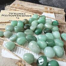 100g High Quality Natural Smooth Green Donglinggun Pebbles, Suitable For Succulent Planters, Cacti, Bonsai, Vase Filler, Potted Plants, Aquarium And Glass Containers. Ideal For Home Decor And Creative Indoor/Outdoor Design.