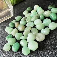 100g High Quality Natural Smooth Green Donglinggun Pebbles, Suitable For Succulent Planters, Cacti, Bonsai, Vase Filler, Potted Plants, Aquarium And Glass Containers. Ideal For Home Decor And Creative Indoor/Outdoor Design.