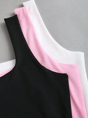 Sweetra Ženska Letnja Majica – Kvadratni Izrez, Nabran Slim Fit Casual Top