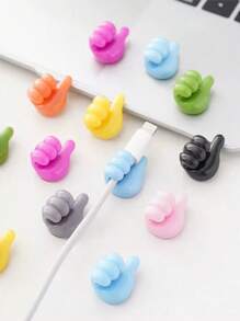 5pcs/Pack Random Color Creative Multifunctional Heavy Duty Thumb Hooks, No Trace Left, With Adhesive (New Version)