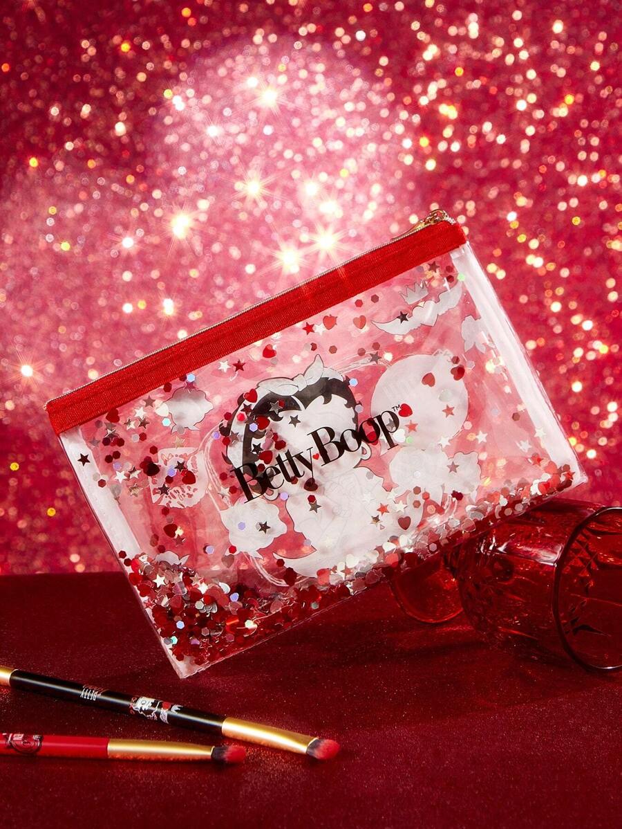 Betty Boop 1 kom set lagane kozmetičke torbe od poliesterskih vlakana sa štampanim crtanim uzorkom