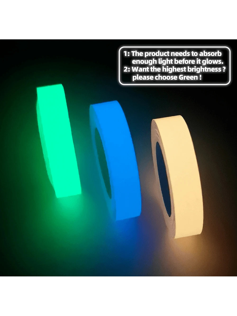Luminescentna fluorescentna traka za dekoraciju i označavanje
