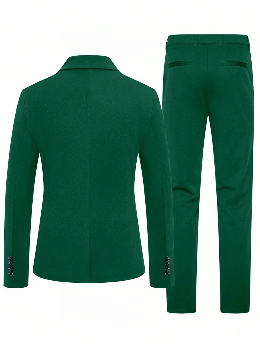 Muški sako sa jednim dugmetom i formalne pantalone za odelo