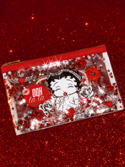 Betty Boop 1 kom set lagane kozmetičke torbe od poliesterskih vlakana sa štampanim crtanim uzorkom