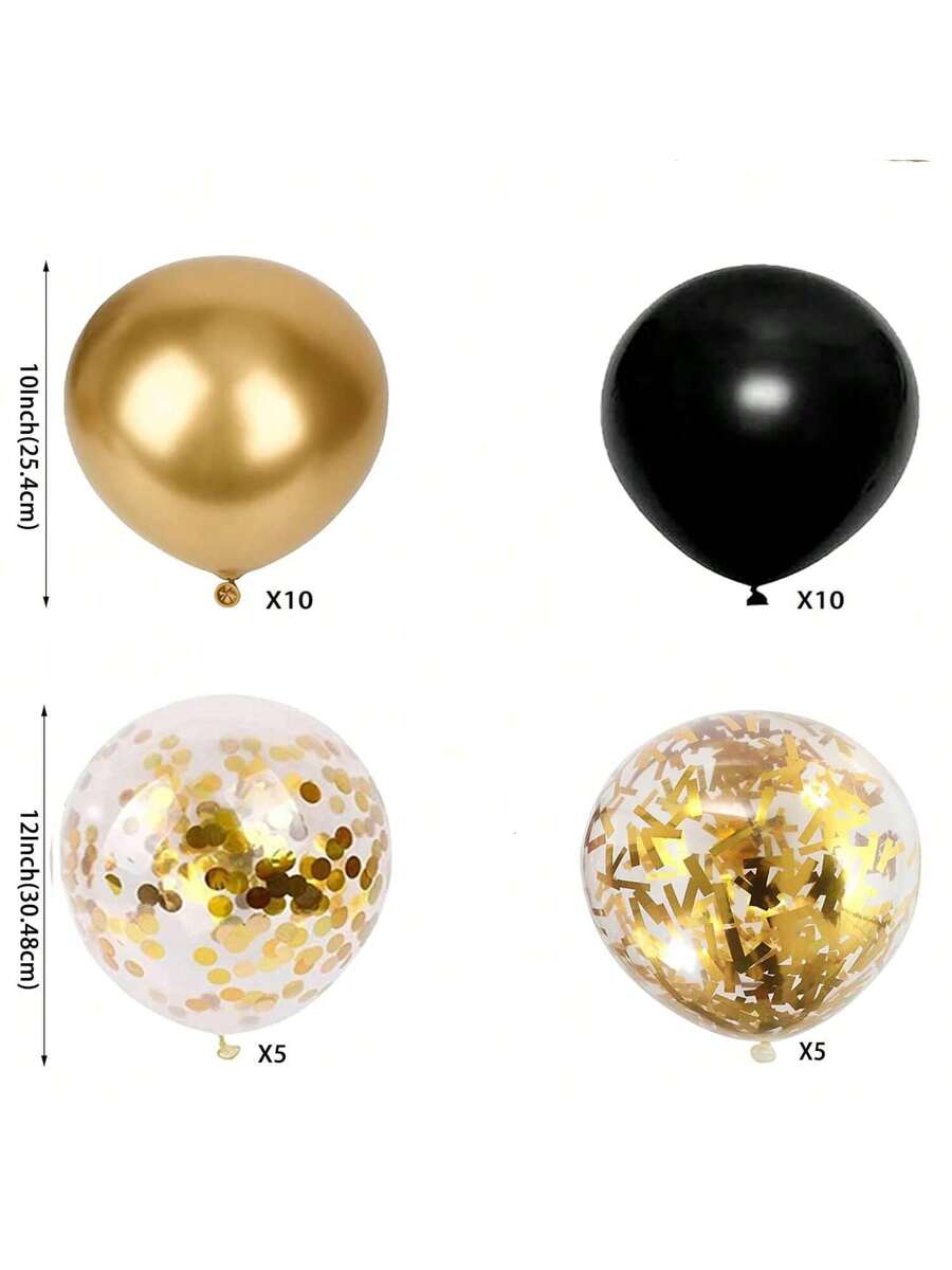 30 kom metalik balona 10/12 inča, pearl white lateks balon