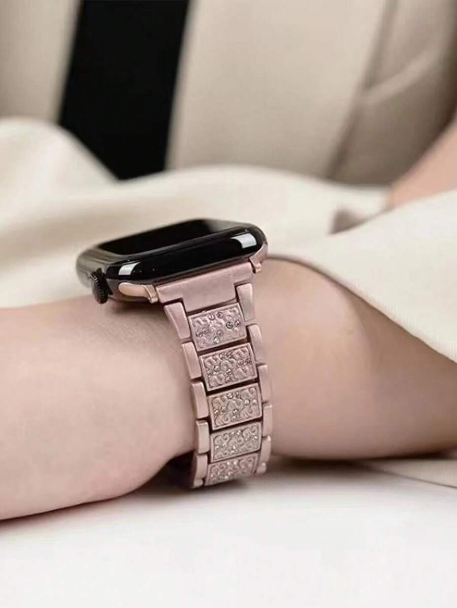 Narukvica za Apple Watch, uniseks, sjajna modna narukvica kompatibilna sa Apple Watch 38mm 40mm 41mm 42mm 45mm 46mm 49mm, Series 10/9/8/7/6/5/4/3/2/1/SE/Ultra, podesiva