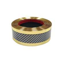 Car Door Sill Anti-Scratch Sticker And Car Bumper Anti-Collision Sticker With Carbon Fiber Pattern 5*100cm/1 Roll