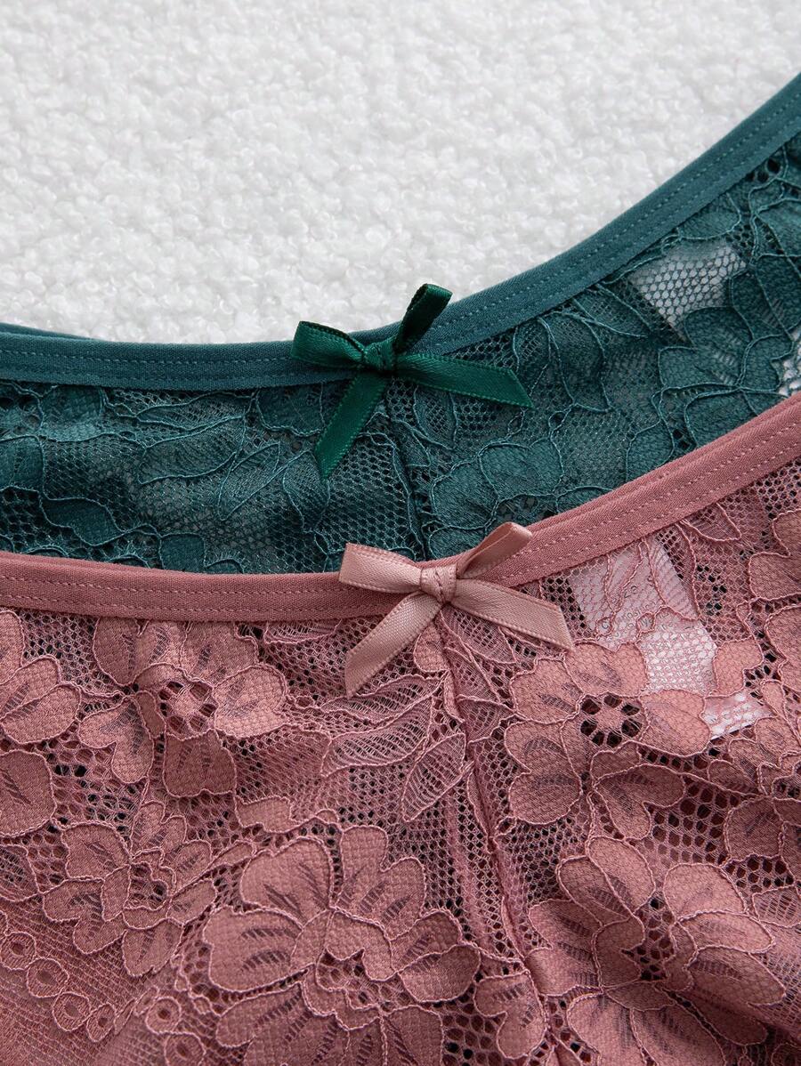 Elegantne ženske čipkaste gaćice trouglastog kroja, višebojne, 7 kom/set, seksi donji veš