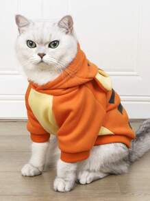 LUCKIE LABO 1pc Tiger Style Cosplay Hooded Sweatshirt, For Dogs Cats Outdoor Wear