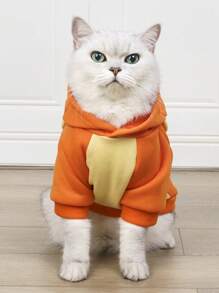 LUCKIE LABO 1pc Tiger Style Cosplay Hooded Sweatshirt, For Dogs Cats Outdoor Wear