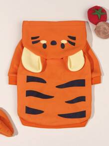 LUCKIE LABO 1pc Tiger Style Cosplay Hooded Sweatshirt, For Dogs Cats Outdoor Wear