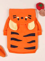 LUCKIE LABO 1pc Tiger Style Cosplay Hooded Sweatshirt, For Dogs Cats Outdoor Wear