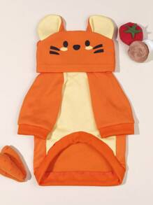 LUCKIE LABO 1pc Tiger Style Cosplay Hooded Sweatshirt, For Dogs Cats Outdoor Wear