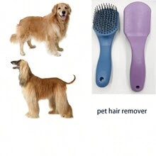 1pc Horse Hair Brush, Anti-Slip Pony Tail Brush, Pet Grooming Brush, Matches Head Brush