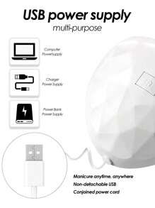 LED Portable Nail Dryer, Gel Nail Polish Curing Lamp, Professional Nail Art Tool, Home Salon Nail Dryer