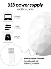 LED Portable Nail Dryer, Gel Nail Polish Curing Lamp, Professional Nail Art Tool, Home Salon Nail Dryer
