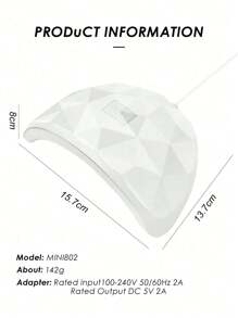 LED Portable Nail Dryer, Gel Nail Polish Curing Lamp, Professional Nail Art Tool, Home Salon Nail Dryer