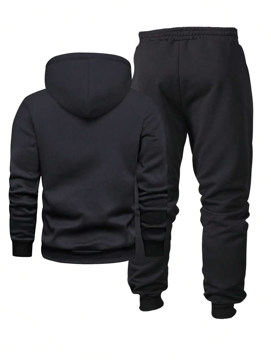 Muški lagani set dukserice sa kapuljačom i trenerke regular kroja