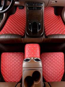 5pcs Premium Waterproof Leather Universal Full Set Auto Floor Mats - High-Quality Interior Accessories For Cars, SUVs, And Trucks With Easy Cleaning And Anti-Slip Protection