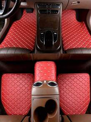 5pcs Premium Waterproof Leather Universal Full Set Auto Floor Mats - High-Quality Interior Accessories For Cars, SUVs, And Trucks With Easy Cleaning And Anti-Slip Protection